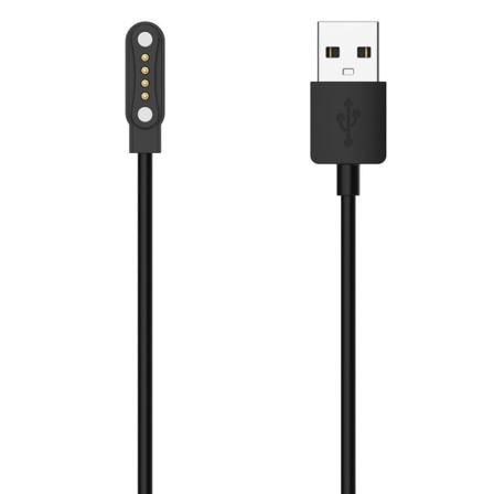 Til TicWatch GTH 2 Smart Watch 1m USB-opladningskabel Black