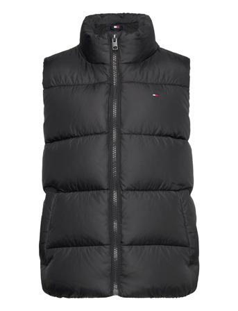 Essential Padded Vest Fôret Vest Svart Tommy Hilfiger