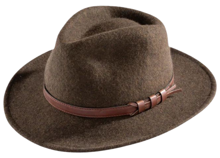 Alan Paine M's Richmond Felt Hat Brown