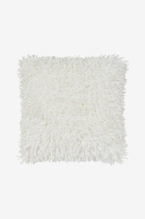 Skinnwille - Pude Wooly - Hvid - Pyntepuder & pudebetræk - 45X45 - Fra Homeroom