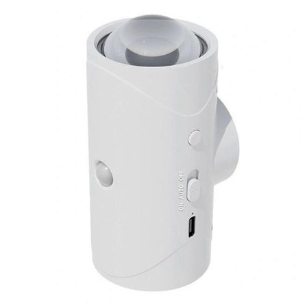 Smart LED natlampe med bevægelsessensor, farveskiftende ambient væglampe, velegnet til soveværelse.