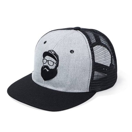 Äldre internet broderad basebollkeps, utomhus sport solhatt, hiphop-hatt, skägg, mode