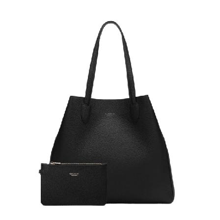 Carlheim Handväska Läder Evelyn Handväskor Dam Svart ONESIZE