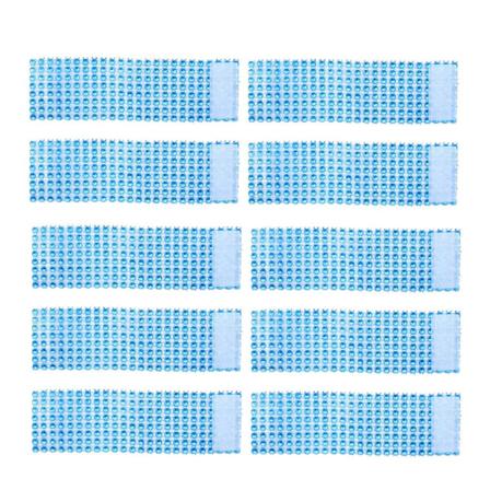 10 STK kristall servetthållare strass servettring klistermärke blå remsa