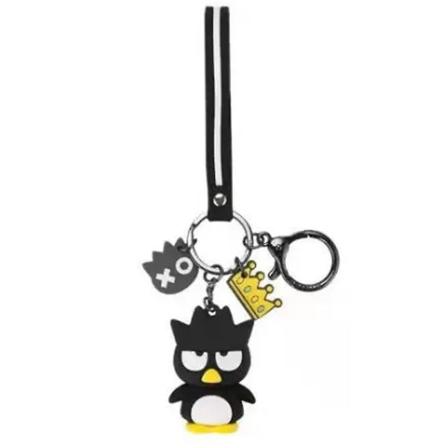 Kawaii tegneserie Sanrio nøkkelring Kuromi My Melody lanyard nøkkelring Mini dukkeveske Hengende anheng dekorgave Badtz-Maru