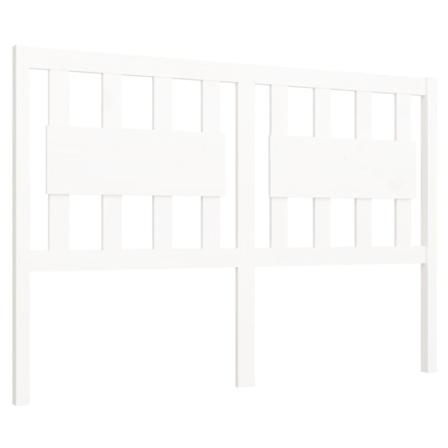 Vidaxl Sänggavel Vit 140,5x4x100 Cm Massiv Furu Vit