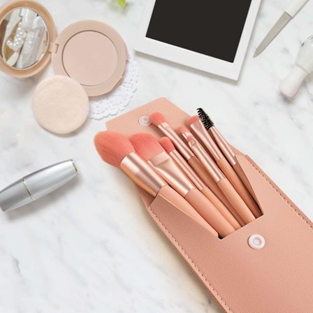 8 Mini Macaron Makeup Brush Set (PK)