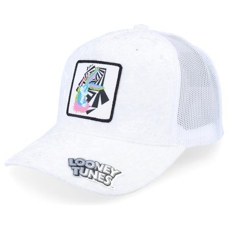 Looney Tunes - White - trucker - Cap - Bugs Bunny Velvet White Trucker - Hatstore