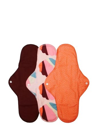 Imse Vimse Sanitary Pads Classic Night, Orange Sprinkle 3-Pack - Pink - ONE SIZE