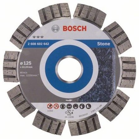 Bosch Best for Stone Diamantkapskiva 125x22,23mm, Maskintillbehör & förbrukning