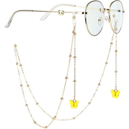 Sommerfugl anheng briller kjeder stilig briller holder kjede solbriller stropp holder for kvinner