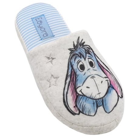 Winnie the Pooh Dam/Dam Eeyore Tofflor 4 UK Blå/Vit/G