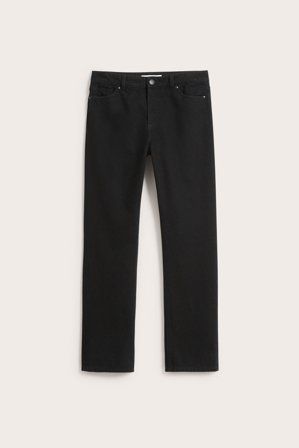 Kappahl | Dżinsy straight high waist | Czarny dżins