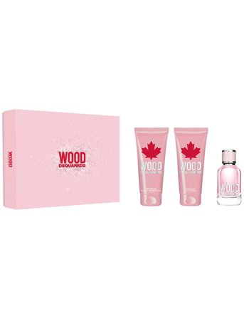 DSQUARED2 Gift Set Wood Pour Femme Edt + Body Lotion + Shower Gel - Nude - 250 ML