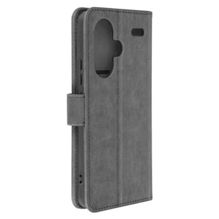Fodral till Xiaomi Redmi Note 13 Pro Plus - AVIZAR - Plånbok och videohållare - Grå Grå