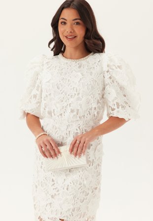 YAS - Yasaxia Lace 2/4 DRESS - Gardenia