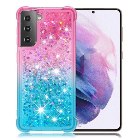 Princess Samsung Galaxy S21 Deksel - Rosa / Himmelblå