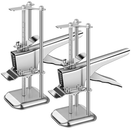 Arm Hand Tool Jack 2 st Precision Clampverktyg med Stege Rostfritt Stål Arm Dörrbräda Lyft Kabinett Jack för Dörrar Fönster Skåp Cupboa