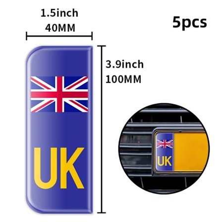 5 stk bilklistermærker nummerplade H H