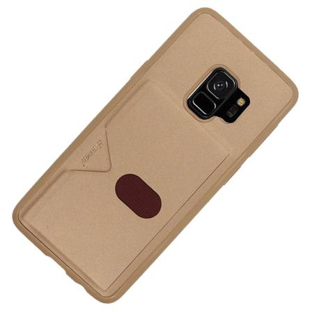 Samsung Galaxy S9 - Beskyttende Smart Cover med kortrum Roséguld