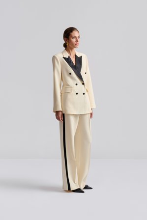 Malina - Tuxedo blazer - XL - Vanilla