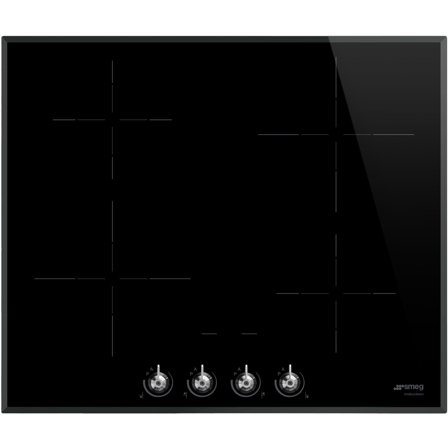 Smeg 60 cm Victoria Classic induktiokeittotaso kehyksellä, Musta