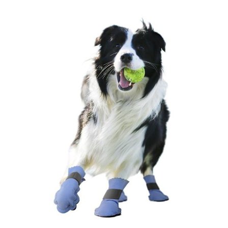 Hund Vinter Snöstövlar - Set om 4, Halkskydd & Varmt Tasskydd, kompatibelt med alla hundraser