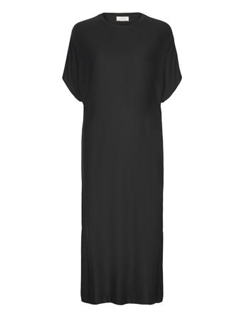 Ulas Ss Maxi Dress Dresses T-shirt Dresses Svart NORR*Betinget Tilbud