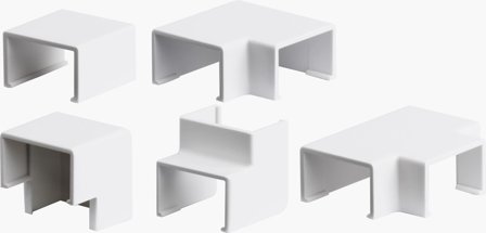 Plasfix 3430 Skarv- och hörnbit till Plasfix, vit 21 x 11,5 mm, Installationsmaterial