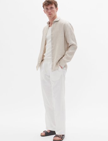Matinique Mabarton Wide Pants - White - XL x 32