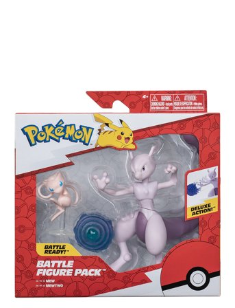 Pokemon Pokemon Figure Set 2 Pk Mewtwo And Mew - Multi/patterned - ONE SIZE