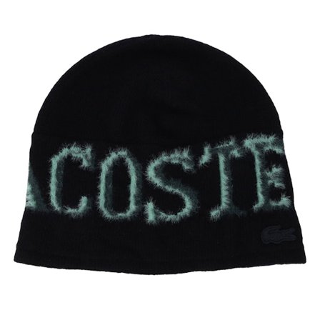 Lacoste - Schwarz traditionalbeanie Mütze - Black/Liamone Beanie @ Hatstore