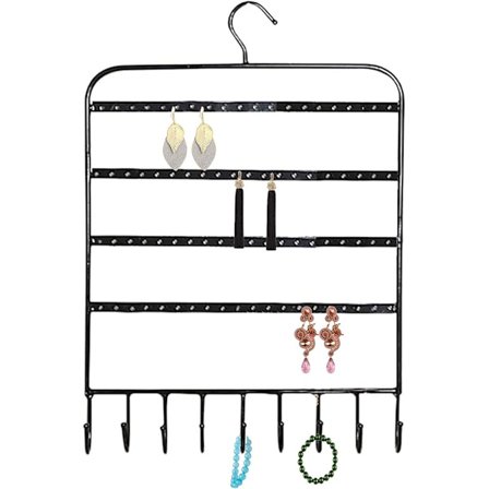 Display Cabinet Storage Rack Jewelry Display Shelf Black 29*41cm