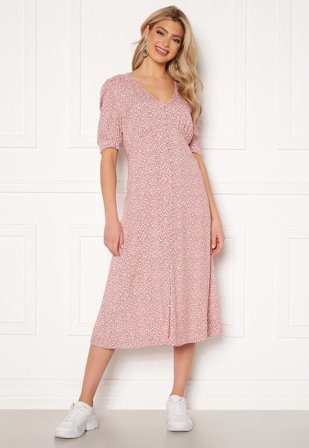 ONLY Daisy SS Print Dress Dusty Rosa AOP Klær