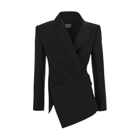 Alexander McQueen, Blazers Zwart, Dames, Maat:S