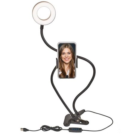 Vlogg- & Streamingpaket till Mobil - LED-ring & hållare