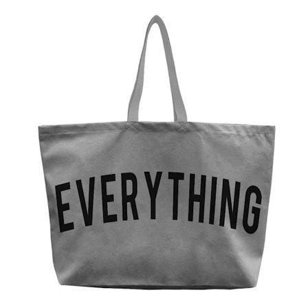 Store Tote Bags Lerret Håndvesker GRÅ