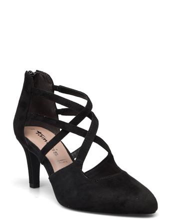Women Court Sho Sandal Med Hæl Svart Tamaris*Betinget Tilbud