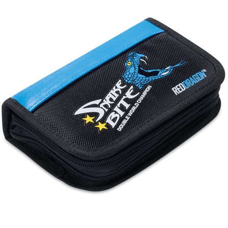 Red Dragon Darts Case Snakebite Firestone 2-Double Zipper Darts Accessories Wallet-Professional Players-Storage Bag-Travel Case-Large Capacity