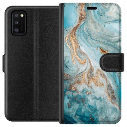 Samsung Galaxy A41 Lommeboketui Magisk Marmor