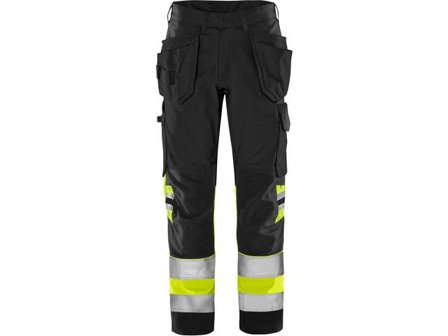 FRISTADS Hantverkarbyxa varsel green 2640 GPLU kl1 D112 - Lyreco - Arbetskläder - Varselkläder - Varselbyxor