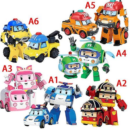 Robocar Poli Robot Transform Car Baby Kids Car Toys Gift(A1)
