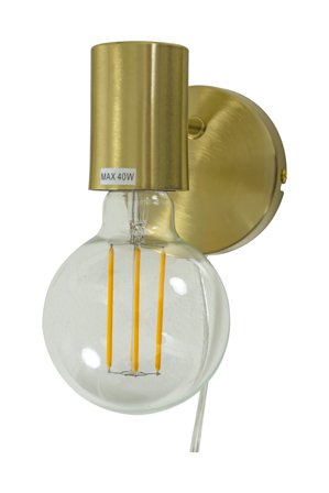 Aneta Lighting STRICT vegglampe, matt messing, E27