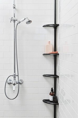 Jotex - Hoekwandrekje Zwart Zwart - LIS - Koop Badkameraccessoires bij Jotex