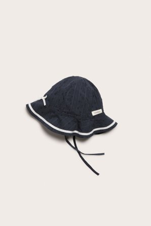 Newbie | Solhatt med rosett | Mörkblå