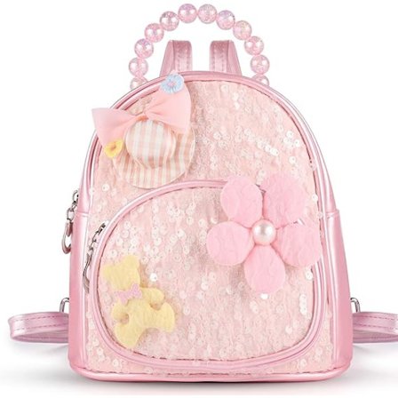 Rosa ryggsekk for jenter, barneryggsekk, søt ryggsekk for barn