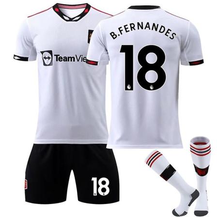 22-23 Manchester United Borta #18 Bruno Fernandes Jalkapallopaita 28