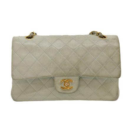Chanel Vintage, Pre-owned Timeless Bag Blauw, Dames, Maat:ONE Size,leer