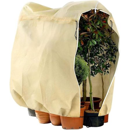 120 * 180cm Plantevinterskjerm, Plantevinterskjerm, Plantebeskyttelsesdeksel med snor og glidelås, Vinterdeksel Gjenbrukbar Plantevinterskjerm