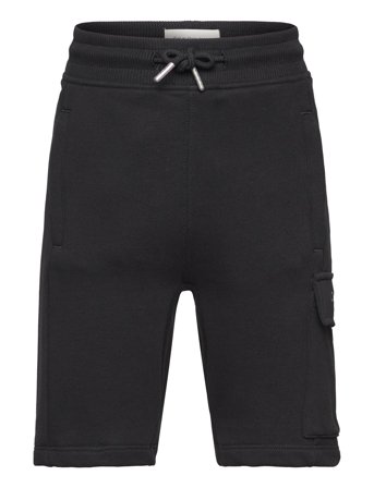 Peached Terry Cargo Short Black Calvin Klein